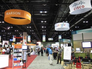 The exhibit hall at FETC, an annual education technology conference in Orlando.