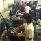 Students at Palm Vista Community High School refurbish computers for donation.