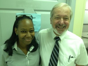 Dr. Joycelyn Lawrence and Dr. Arthur Fournier are part of the Dr. John T. MacDonald School Health Initiative in Miami.