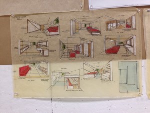 One student's design for an apartment unit targeting homeless people.