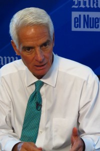Democratic gubernatorial candidate Charlie Crist says he wants to pause penalties for teachers and schools while Florida transitions to Common Core-based standards and a new online exam.