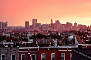 The rooftops of Baltimore. Johns Hopkins University researchers followed 800 Baltimore kids in a 30-year study.