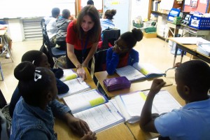  Frances S. Tucker Elementary School fifth grade teacher Yaliesperanza Salazar. Math lessons are carefully designed to match Florida's new Common Core-based standards.