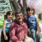 Qusay Alani with Dhiaa and Ahmad, two of his three sons.