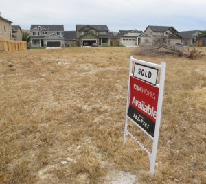 Construction is underway and sold signs are posted at this south east Boise subdivision.