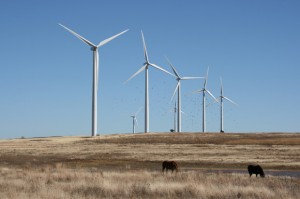 The 147-megawatt Weatherford Wind Energy Center. 