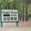 boggy_sign Boggy Depot was among seven sites stripped of their state park status in 2011.