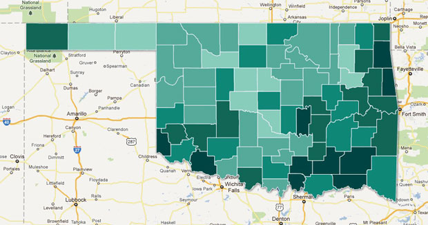 Oklahoma Poverty: 5-17 in Families
