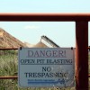 ada-3 A gate into a silica sand mining operation near Mill Creek in south-central Oklahoma.