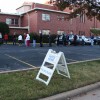 Election 2012 Voters line up to cast ballots shortly after precincts opened in Oklahoma City.