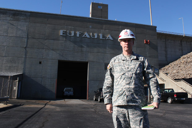 Col. Michael Teague commands the U.S. Army Corps of Engineers Tulsa District, which includes Lake Eufaula, a lake that illustrates the delicate balance of different water needs.