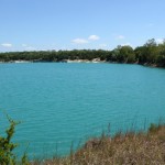 MiningTopicPhoto After this quarry near a U.S. Silica sand mining operation was mined out, clear blue aquifer water filled it in.