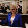Gov. Mary Fallin Gov. Mary Fallin, about to give her State of the State Address in 2013.