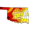 The April 23 update from the U.S. Drought Monitor shows relief in eastern Oklahoma counties, and swaths of the state where "extreme" and "exceptional" drought conditions linger.
