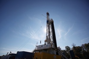A Chesapeake Energy drilling rig in Ohio.