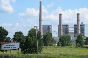 Oklahoma Gas and Electric's Muskogee Power Plant is on the list of coal plants that discharge waste into waterways.