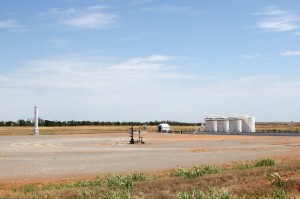 A waste fluid disposal well in western Oklahoma.