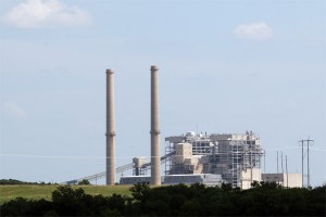 Oklahoma Gas & Electric's coal-fired Sooner Plant in Red Rock, Okla.
