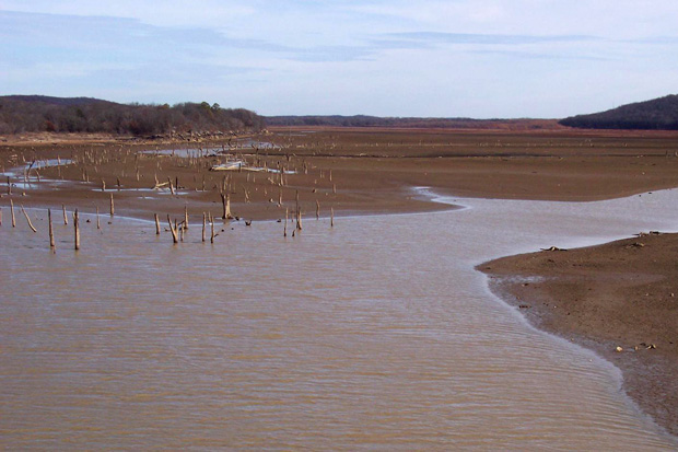 A portion of Atoka Lake from January 2013. Oklahoma City has been using Atoka Lake water for decades. 