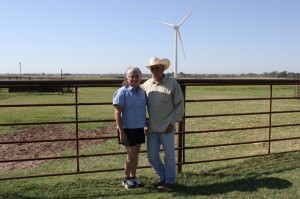Tammy and Rick Huffstutlar have spoken out against wind farm development near their home in Calument, Okla.