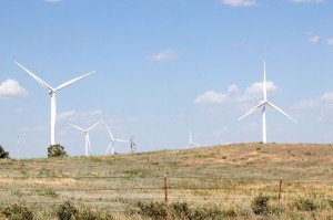 A wind farm in western Oklahoma.
