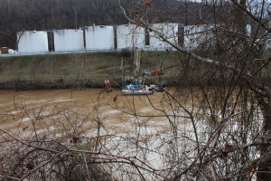 Freedom Industries storage tanks along the Elk River in West Virginia