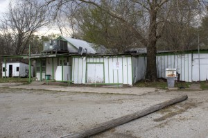 Jimmy Edens had to close this bait shop/gas station shortly after Wah-Sha-She closed in 2011. 