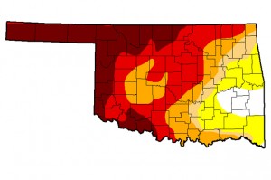 The May 27th update of the U.S. Drought Monitor showing some improvement in southwest Oklahoma.