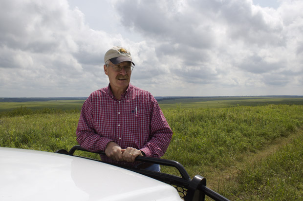 Bob Hamilton, director of the Tallgrass Prairie Preserve near Pawhuska, Okla.