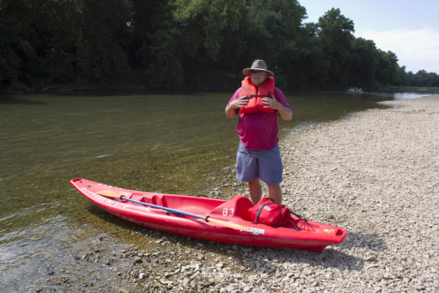 Bob Deitrick of Owasso stands along the banks of the Upper Illinois River at the Round Hollow public access point north of Tahlequah, Okla. The headwaters of this river are in Arkansas.