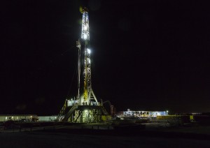 Drilling rig near northwest Oklahoma City.