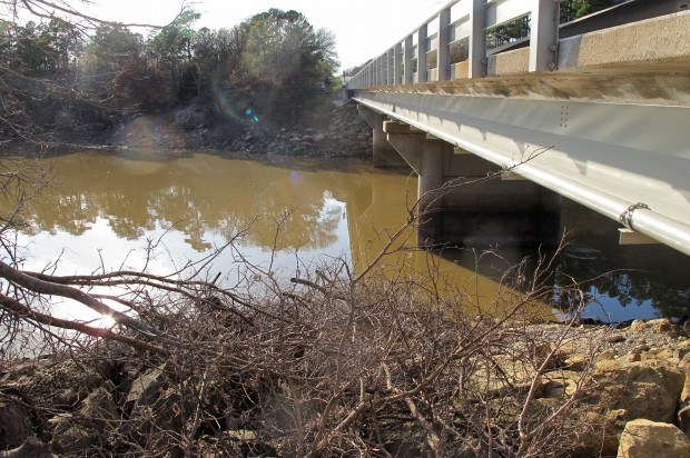 Atoka Lake, currently a water source for Oklahoma City, near where Oklahoma Highway 43 meets U.S. Highway 69. 