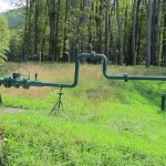 A natural gas pipeline runs through Susquehannock State Forest.
