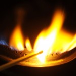 This illustration taken on June 10, 2008 Burning gas flame.
