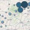 Total drilling locations by county