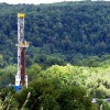 A drilling rig in the Tioga Staet Forest