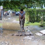 Wilkes-Barre Hard Hit By Susquehanna River Flooding A Luzerne County man cleans up from September flooding