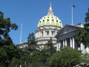 Pennsylvania's state Capitol in Harrisburg. 