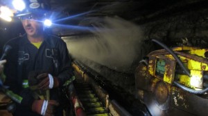 Inside a coal mine in Greene County, Pennsylvania.