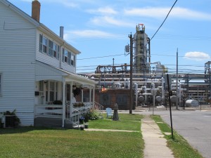 The Sunoco Logistics refinery in Marcus Hook, Delaware County.