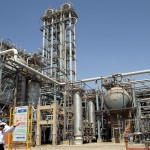 petrochem A petrochemical processing plant, which processes liquid natural gasses.