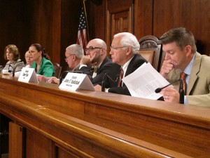 The Senate Environmental Resources and Energy committee listens to testimony alleging underpayment of gas royalties.