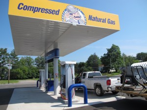A CNG fueling station in Towanda.