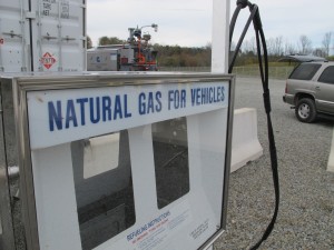 A Cabot Oil& Gas compressed natural gas fueling station in Susquehanna County, Pa.