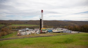 A Cabot Oil & Gas rig in Susquehanna County. 
