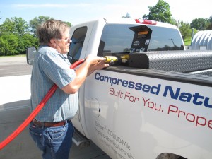 A compressed natural gas (CNG) fueling station in Towanda is one of about two dozen public stations statewide.