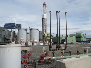 Drilling a well is a separate and distinct phase in the process of gas extraction that happens before fracking occurs.