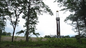A PGE drill rig in the Tiadaghton State Forest. 