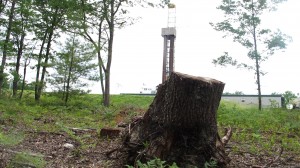 A drilling site in the Tiadaghton State Forest.