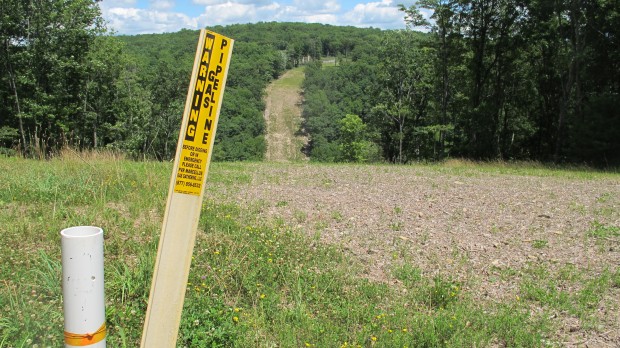 A natural gas pipeline in Lycoming County.